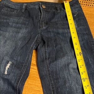 Daisy Fuentes Dark Blue Denim with Button Detail